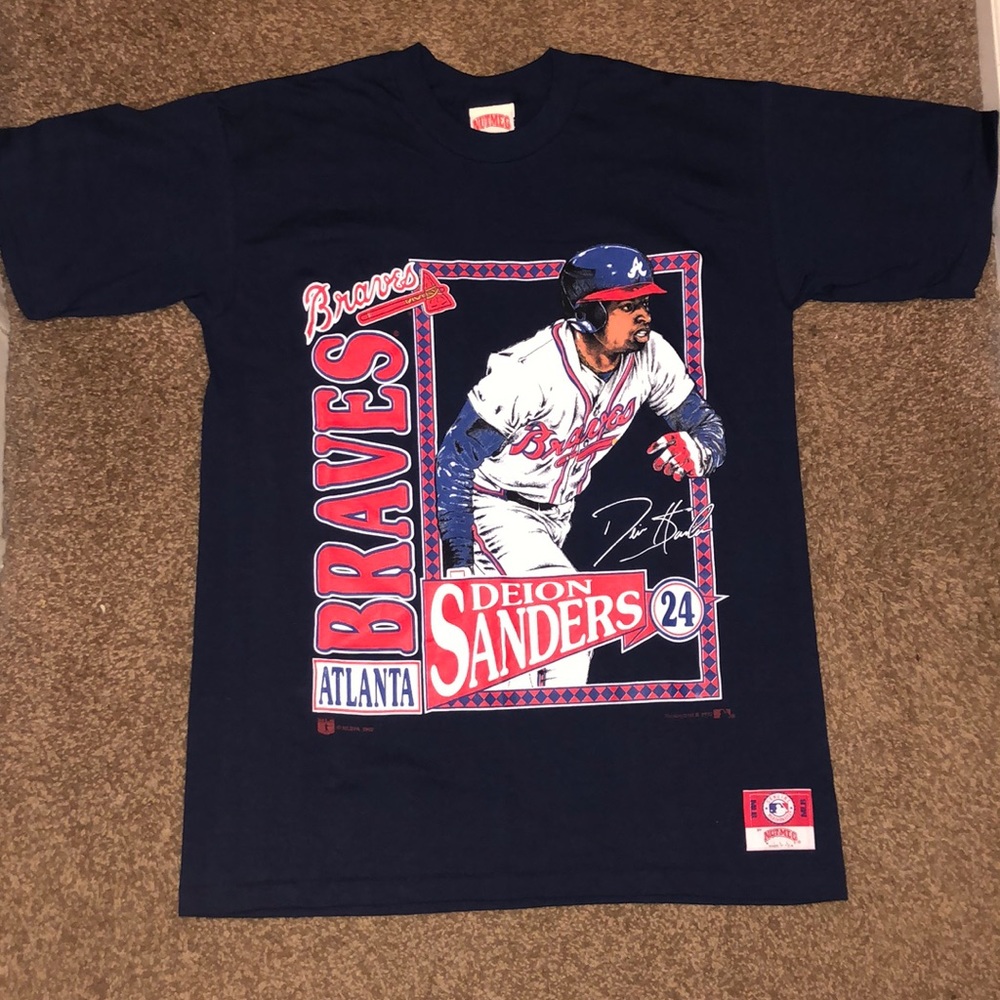 Vintage Deion Sanders Atlanta Braves Tshirt